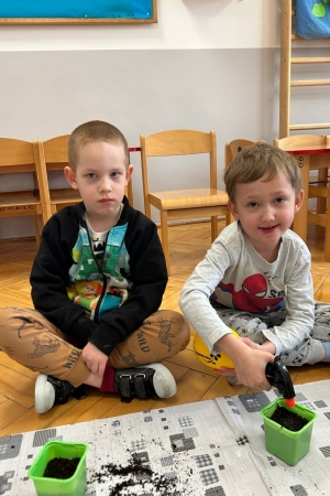 Wiosenne zajęcia w grupie Poziomek