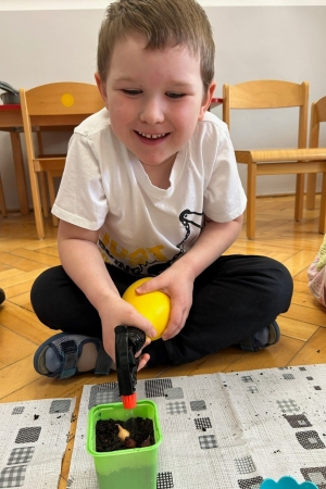 Wiosenne zajęcia w grupie Poziomek